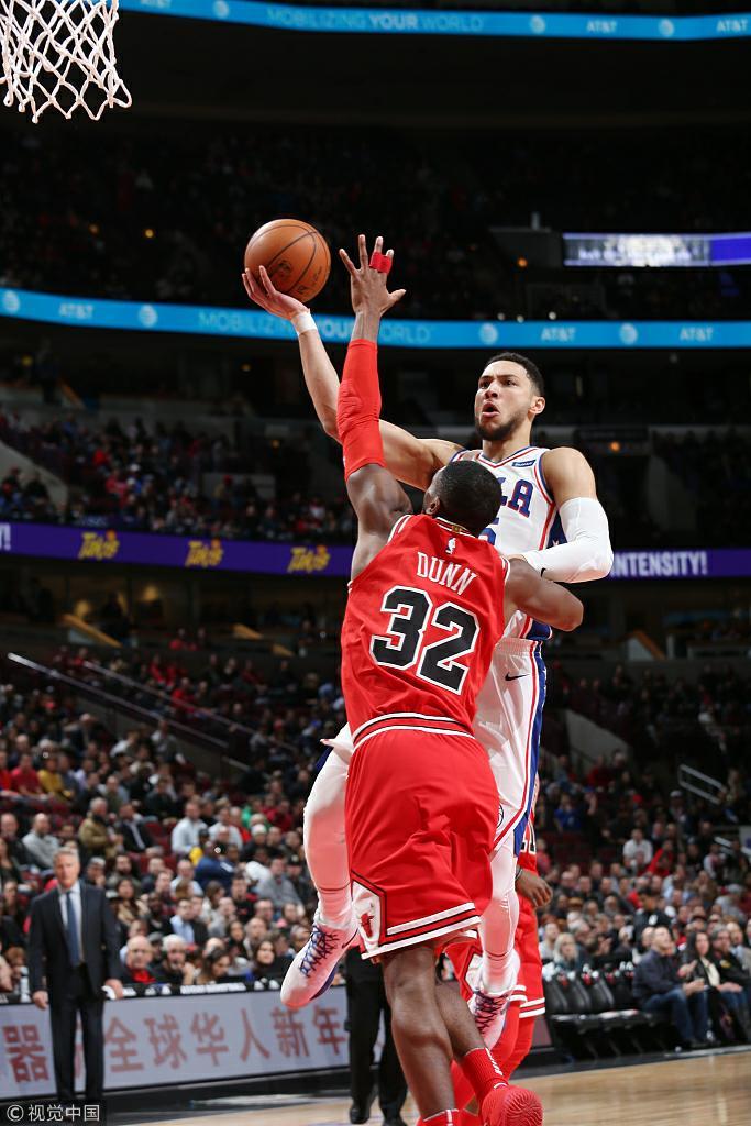 猛龙客场迎战公牛，豪取七连胜